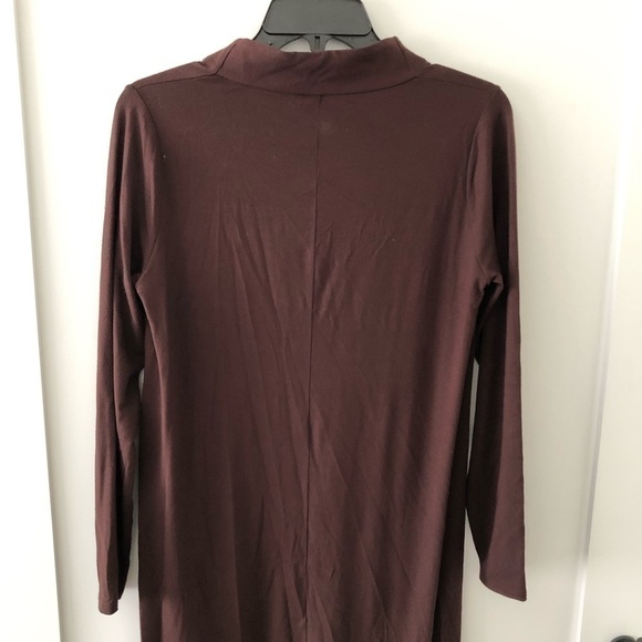 Eileen Fisher Brown V Neck Midi Dress XS - Picture 9 of 12